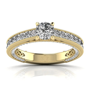 Buy 1 Carat Solitaire Diamond Cocktail Ring at Ivana Jewels Best lab grown diamond jewellery brand
