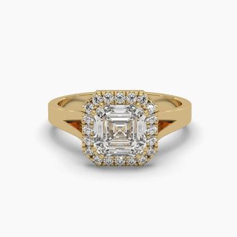 Buy Squared Sparkle Diamond Engagement Ring from Ivana Jewels Best lab grown diamond jewellery brand
