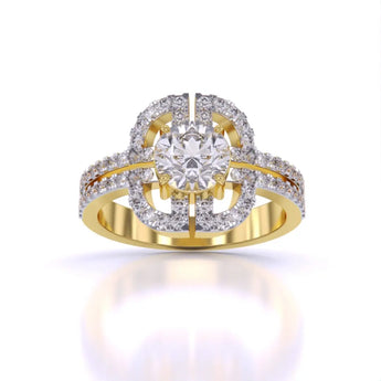 Buy Fashion Diamond Engagement Ring from Ivana Jewels Best lab grown diamond jewellery brand