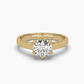 Buy 1 Carat Solitaire Casual Diamond Ring at Ivana Jewels Best lab grown diamond jewellery brand