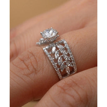 Buy Gold Diamond Cocktail Ring at Ivana Jewels Best lab grown diamond jewellery brand