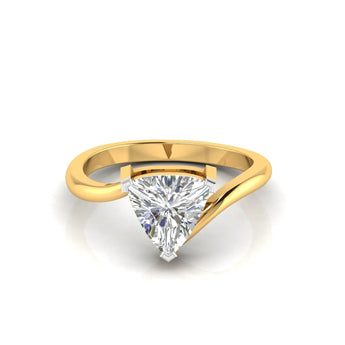 1 Carat Trillion Diamond Ring Best lab grown diamond jewellery brand