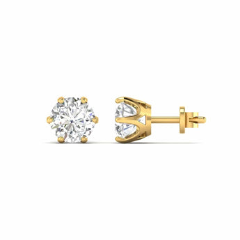 Buy 1.06 Carat Round Diamond Stud Earring from Ivana Jewels Best lab grown diamond jewellery brand