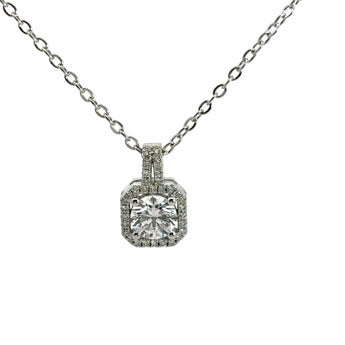 Buy 1 Carat Solitaire Diamond Pendant Online from Ivana Jewels Best lab grown diamond jewellery brand