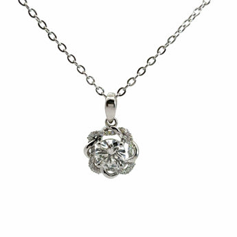 Shop Lab Grown Solitaire Diamond Pendant Online | Ivana Jewels Best lab grown diamond jewellery brand