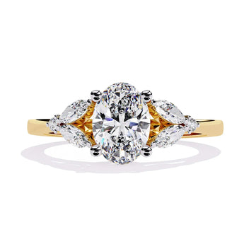 Buy Pear Cluster Diamond Eternity Ring from Ivana Jewels Best lab grown diamond jewellery brand