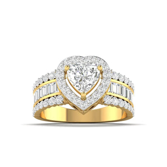 Buy Heart Cut Diamond Engagement Ring from Ivana Jewels Best lab grown diamond jewellery brand