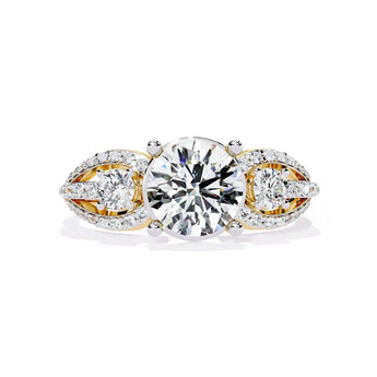 Buy 3-Stone Diamond Engagement Ring from Ivana Jewels Best lab grown diamond jewellery brand