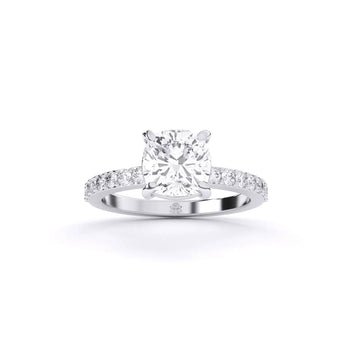 Buy Cushion Solitaire Gold Diamond Engagement Ring from Ivana Jewels Best lab grown diamond jewellery brand