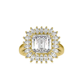 Buy Solitaire Crown Diamond Cocktail Ring at Ivana Jewels Best lab grown diamond jewellery brand