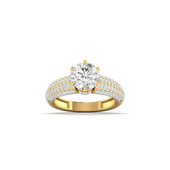 Buy Stunning Solitaire Diamond Cocktail Ring at Ivana Jewels Best lab grown diamond jewellery brand