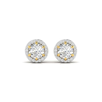 Buy 1 Carat Halo Diamond Pendant Online from Ivana Jewels Best lab grown diamond jewellery brand