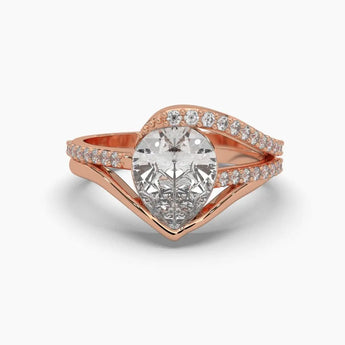 Buy Pear Radiance Diamond Engagement Ring from Ivana Jewels Best lab grown diamond jewellery brand