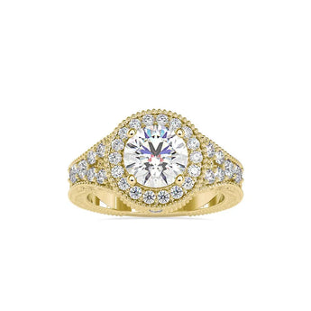 Buy Split Shank Diamond Engagement Ring from Ivana Jewels Best lab grown diamond jewellery brand