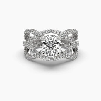 Buy Solitaire Round Diamond Engagement Ring from Ivana Jewels Best lab grown diamond jewellery brand
