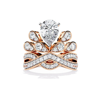 Buy Sculptural Diamond Engagement Ring from Ivana Jewels Best lab grown diamond jewellery brand