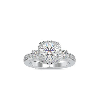 Buy Round Solitaire Diamond Engagement Ring from Ivana Jewels Best lab grown diamond jewellery brand