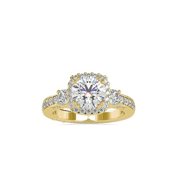 Buy Round Solitaire Diamond Engagement Ring from Ivana Jewels Best lab grown diamond jewellery brand