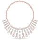 IVANA Sparkling Elegance Heavily Embellished Round & Baguette Cut Diamond Necklace