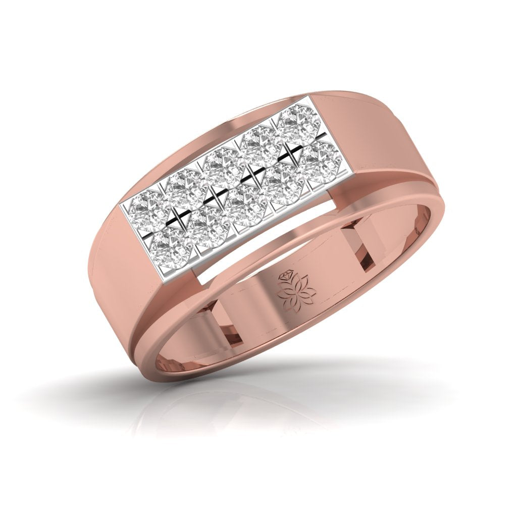 Radiant Boldness Men's Diamond Ring