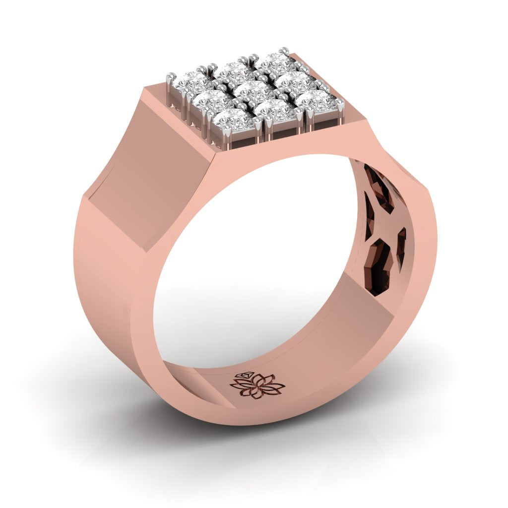 Urban Diamond Grid Ring