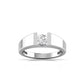 50 Pointers Centre Solitaire Round Diamond Wide Band Ring