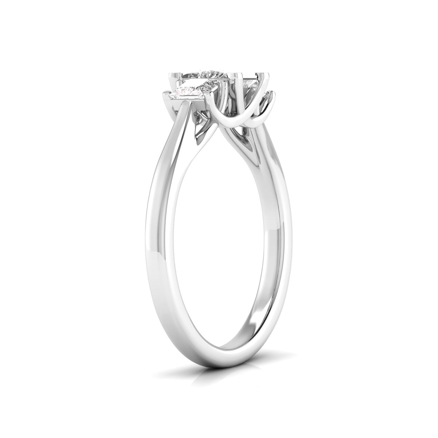 Classic Crescent Diamond Ring