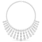 IVANA Sparkling Elegance Heavily Embellished Round & Baguette Cut Diamond Necklace