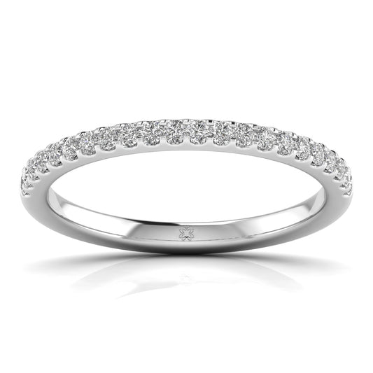 0.26 Carat Round Diamonds Band Ring