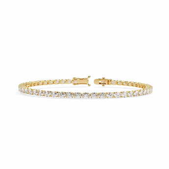 Buy Tennis Gold Diamond Bracelet from Ivana Jewels Best lab grown diamond jewellery brand