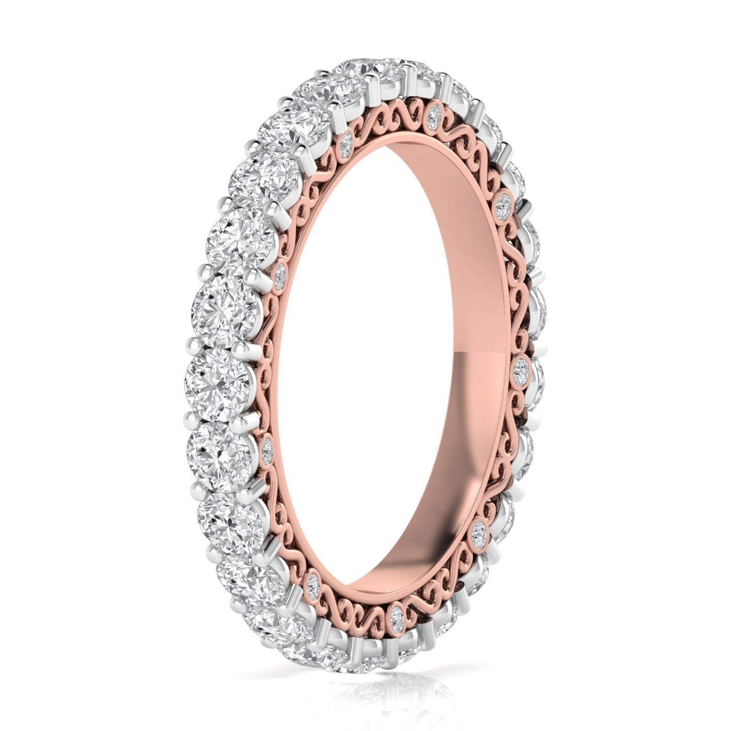 2.25 Carats Round Cut Eternity Ring