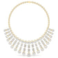 IVANA Sparkling Elegance Heavily Embellished Round & Baguette Cut Diamond Necklace