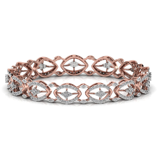 Contemporary Diamond Studded Bracelet