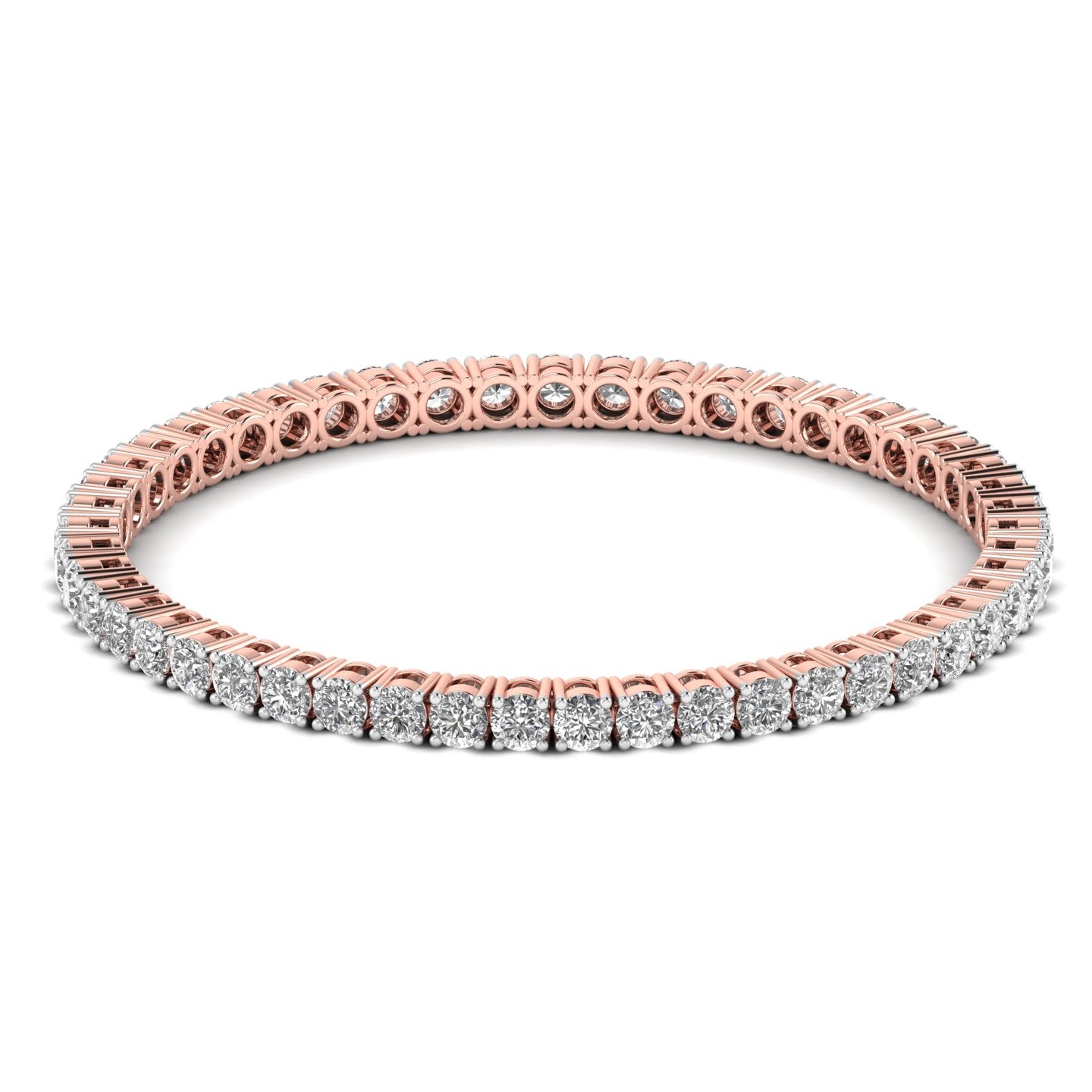 Sublime Round Cut Diamonds Bangle