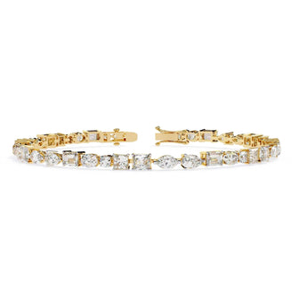 Buy Round Pear and Marquise Diamond Bracelet from Ivana Jewels Best lab grown diamond jewellery brand
