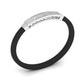 Ivana Men's Bracelet With Black Colour Band