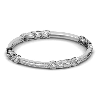 Pear Shape & Round Cut Diamonds Bracelet