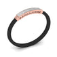 Ivana Men's Bracelet With Black Colour Band