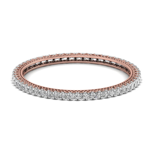 26 Carat Round Cut Diamonds Pair of Bangle