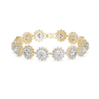 Buy Flower Diamond Chain Bracelet | Ivana Jewels Best lab grown diamond jewellery brand