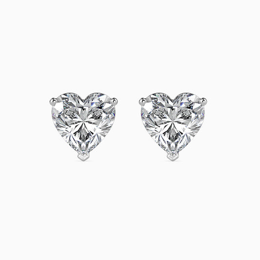 0.25 Carat Heart Shape Diamonds Stud Earring