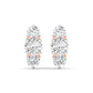 Round Cut Diamonds Triple Threat Drops Earrings