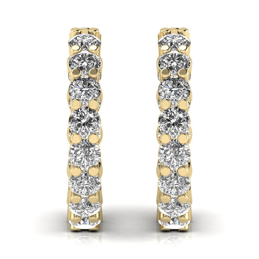 1.6 Carat Round Cut Diamonds Stud Earring