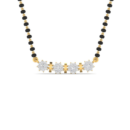 Traditional Mangalsutra with Diamond Design