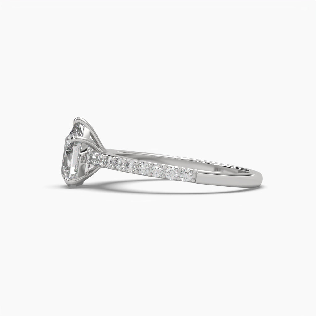 1.25 Carat Centre Solitaire Pear Shape Diamond Ring