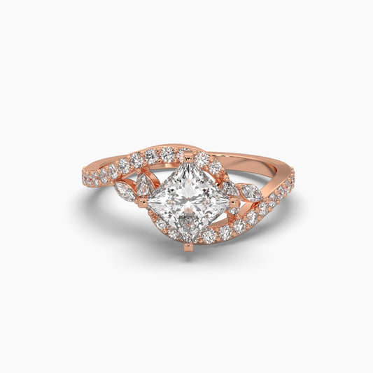 1.25 Carat Solitaire Diamond Princess Perfection Ring