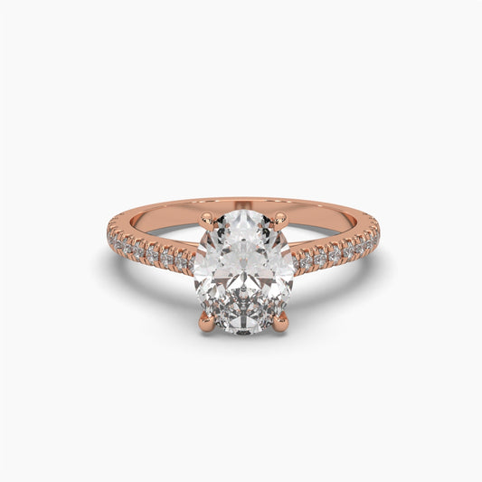 2 Carat Oval Diamond Solitaire Ring