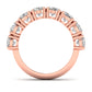 Oval Diamond Channel Setting Half Eternal Ring