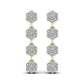 Circular Crystal Cluster Drop Earring