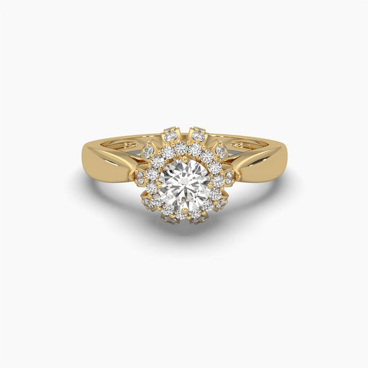 Custom Forever Brilliance Round Diamond Ring